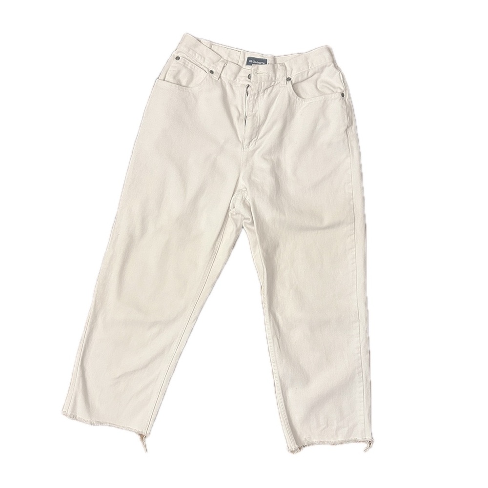 White Liz Claiborne Classic Fit Jeans